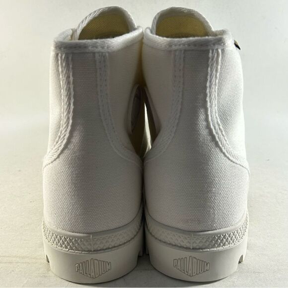 NEW Palladium Pampa Hi Ankle Boots White Size Men’s 9 Women’s 10.5 - Picture 4 of 9